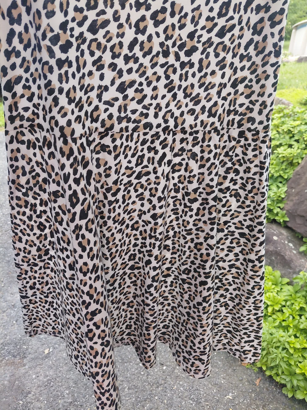 New Children's Place Leopard-Print Tank Dress with Black Trim
